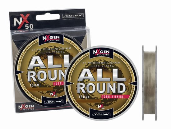 Colmic Fluotec Allround Pro Nylon Vislijn 16/00 NxGen Hoofdlijn Onderlijn Anti Twist Extra Strong van Colmic