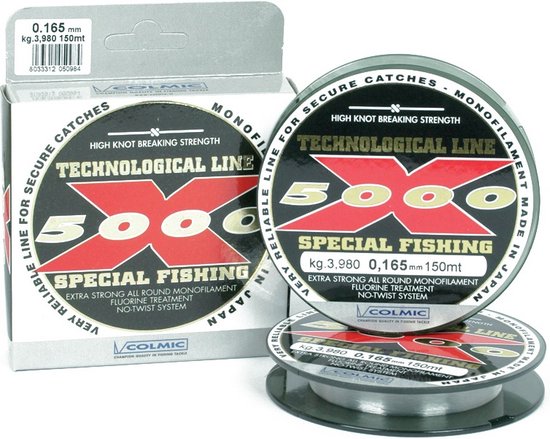 Colmic - Lijn Nylon X-5000 Clear - 150m - Colmic