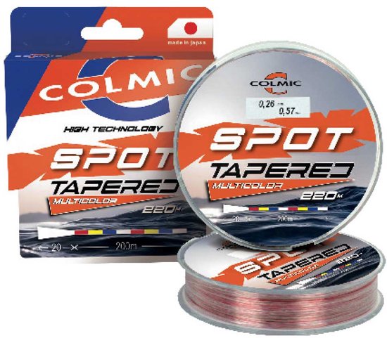 Colmic Spot Taps Toelopende Onderlijn 220 M Zilver 0.230-0.470 mm van Merkloos