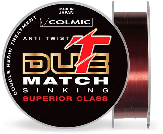 Colmic T-due Sinking Match Monofilament 600 M Zilver 0.140 mm