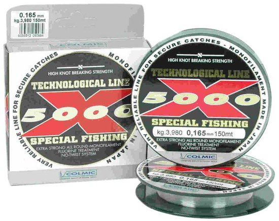 Colmic X-5000 Monofilament 600 M Transparant 0.100 mm