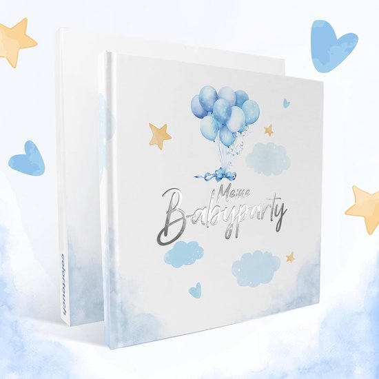 colortouch Gastenboek voor babyshower, cadeau voor jongens en meisjes, voor babyshower, decoratie, geslachtsreveal-feestdecoratie, babyfotoalbum om zelf vorm te geven, premium papier met hardcover