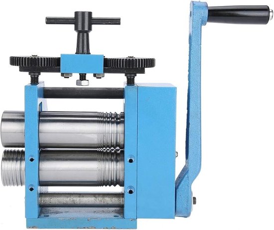 Combinatierollende Molen voor Sieraden, Tafelpers voor Edelmetalen en Gereedschap, Blauw
