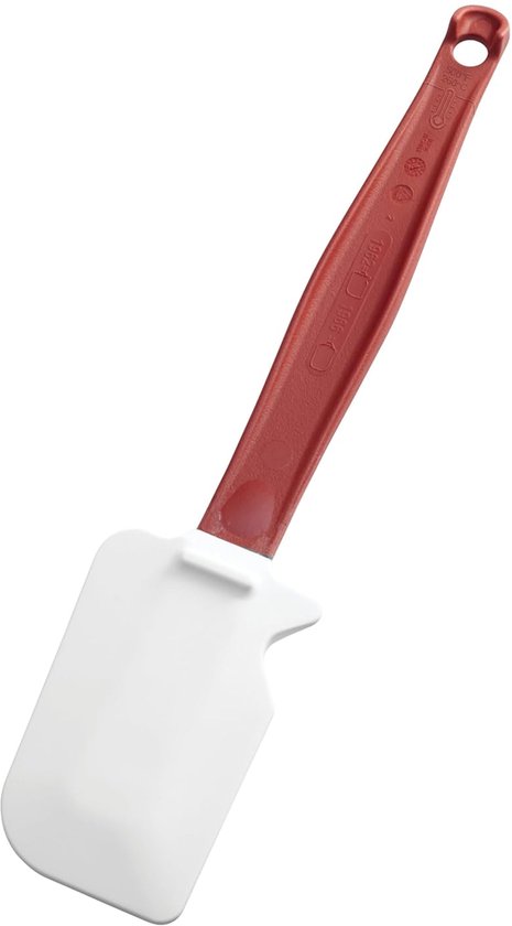Commercial Products High Heat Siliconen spatel, 24 cm, rood handvat