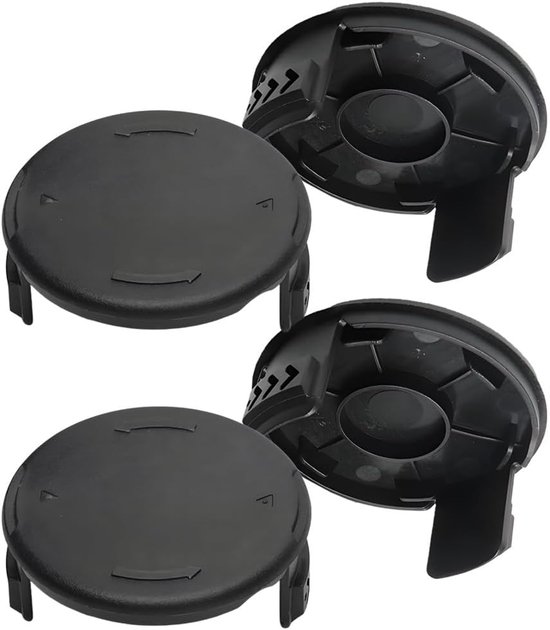 Compatibel met Bosch Art 23 SL 26 SL, 4 stuks spoeldeksel (zwarte reservespoel voor grastrimmer
