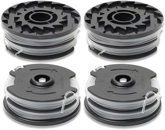 Compatibel met Parkside 20-Li PRT 50 PRT 300 PRT 550 spoel, 8,2 m Φ1,65 mm reservedraadspoelen voor grastrimmer (4 spoel)
