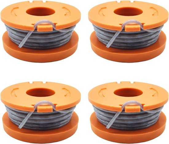 Compatibele Strimmer Spoel voor Mac Allister MGTP18Li, 1.65mm Automatische Voeding, 4 Stuks Trimmerlijn voor Tuinonderhoud