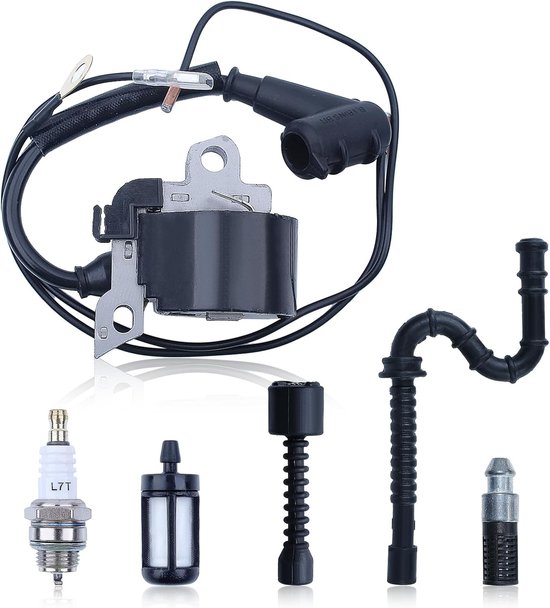 Complete Bougiekabel en Ontstekingsspoel Set voor Stihl MS380, MS240, MS260, MS290 en MS360, Hoogwaardige Vervangingsonderdelen voor Betrouwbare Prestaties