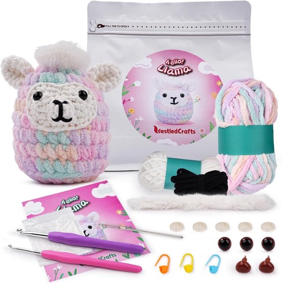 Complete Haakset voor Beginners met Stapsgewijze Video Tutorials en Haaknaalden - Perfect Cadeau voor Creatieve Hobbyisten en Verjaardagen