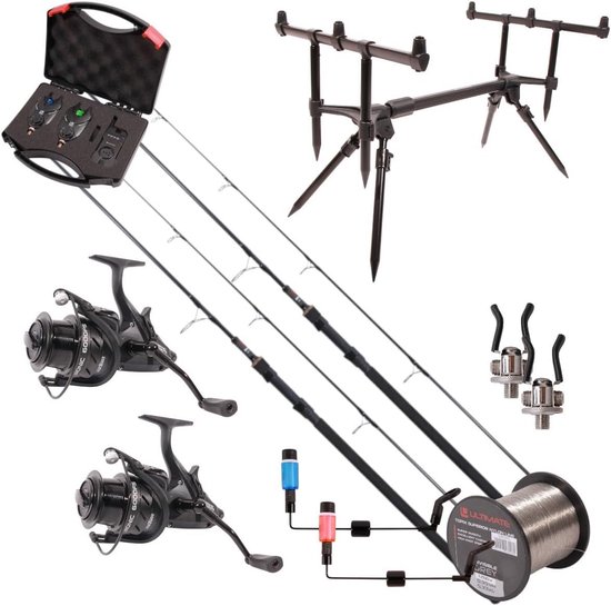 Complete Hengelset Karpervissen Hoge Kwaliteit Inclusief Rod Pod en Beetmelders