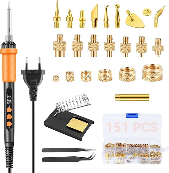 Complete Set van 151 Soldering Tips en 90W Loodvrije Loodjes voor Precisiewerk en Hobbyprojecten