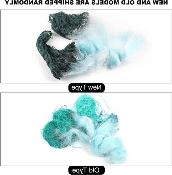 Content in HTML - Wifehelper 50m Length - 1.5m Height - 3 Layers - Heavy Fishing Net with Float - Fishing Accessories - 3 Finger - 4 Finger . van Merkloos