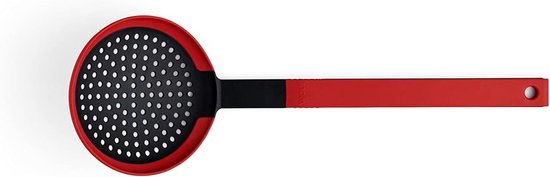 Cook-It, schuimspaan met siliconen omzoomde Easy-handgreep, 11 cm breed, 32 cm lang, hittebestendig tot 220 graden, vaatwasmachinebestendig