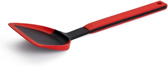 Cook-It Wokspatel met dunne en flexibele siliconen lip, 11 cm breed, 32,5 cm lang, hittebestendig tot 220 graden, vaatwasmachinebestendig
