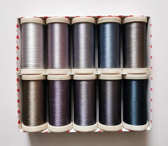 Cools (Set 9) 10 Spoel Pack - Prinses Borduurgaren 1000m Rayon 40's