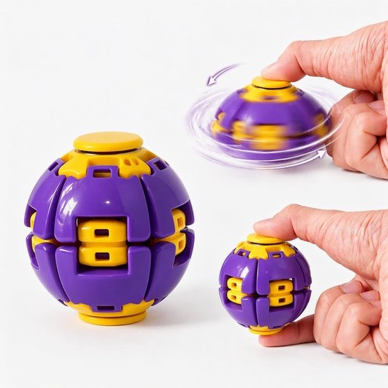 Core Ball, anti-stress speelgoed, roterend, kantoor, paars A7