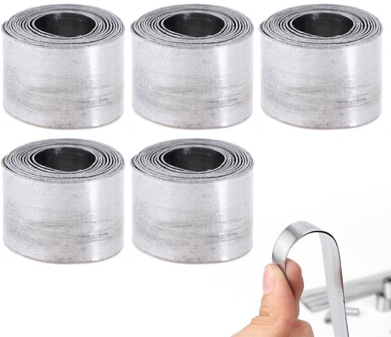 Cosensi - Lead Sheet Roll - Soft Lead Film - Perfect voor Vissen - 0.6mm - Vissen Gewichten - Inclusief 5 Rollen - Geschikt voor Rivers en Ocean van Merkloos
