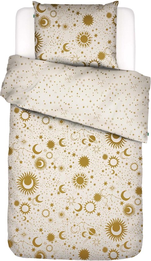 COVERS & CO Luna Tic Dekbedovertrek Ecru - Junior - 120x150 cm + 1 kussensloop 60x70 cm van COVERS & CO