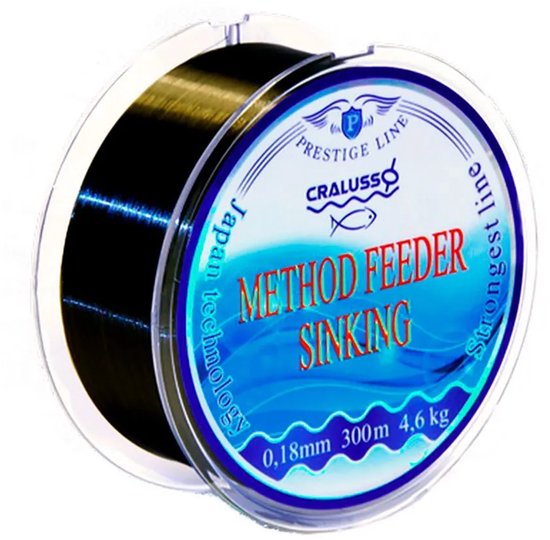 Cralusso Method Feeder Sinking 300 M Monofilament Transparant 0.180 mm van Merkloos
