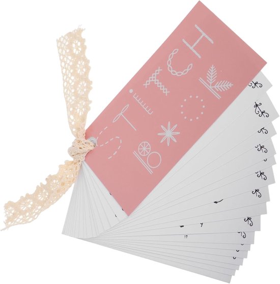 Creatief Naaiboek Set - Mini Borduurboek - Naaien Leren - Compact Kaartontwerp - 15 x 8 cm - Multi