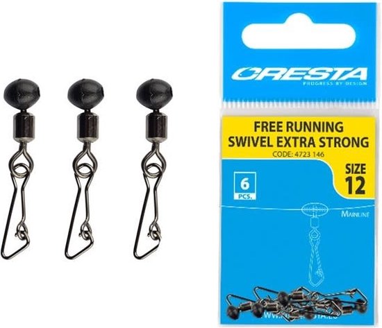 Cresta Free Running Swivel Strong (6 pcs) - Maat : nr 12 van Cresta
