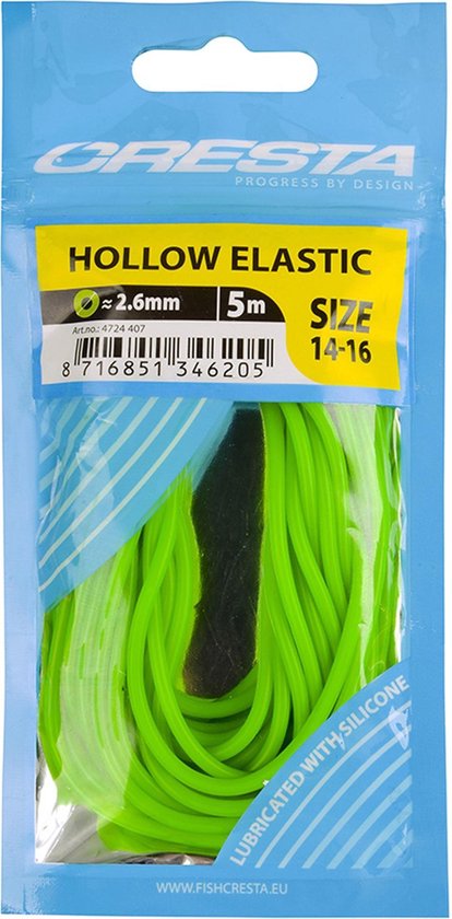 Cresta Hollow Elastic - 5m Maat 14-16 (2.6mm) van Cresta