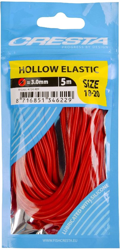 Cresta Hollow Elastic - 5m Maat 18-20 (3.0mm) van Cresta