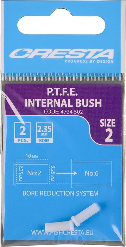 Cresta PTFE Bush Internal - Maat 2 - Wit