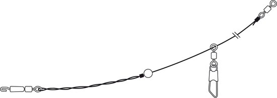 Cresta Ready To Use Feederlinks (2 pcs) 35cm 0.30mm - Maat : Feeder Link Sliding van Cresta