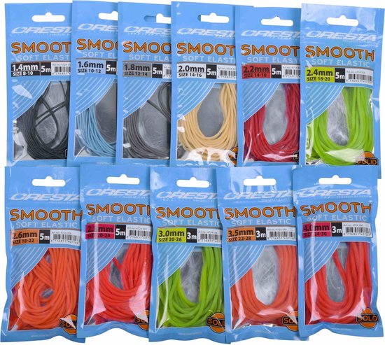 Cresta Smooth Soft Elastic - Maat : 1.6mm (5m) van Cresta