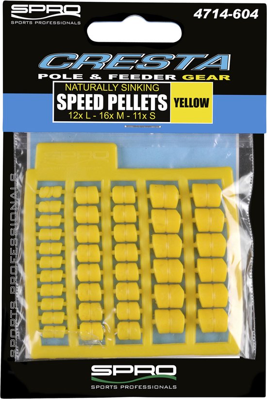 Cresta Speed Pellets Sinking Geel van Cresta