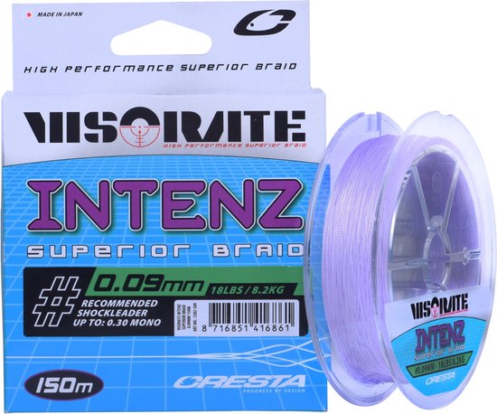 Cresta Visorate Intenz Superior Braid 150m (Light Purple) - Maat : 0.07mm (6.5kg) van Merkloos