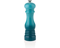 Creuset Klassieke verstelbare zoutmolen, spaanbestendig ABS-kunststof, corrosiebestendig, 40 gram, groenblauw