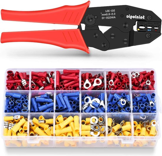 Crimping Pliers Ferrule Set Cable Lugs Set- 700pcs, 0.5-6mm² - Professional Pliers van Merkloos