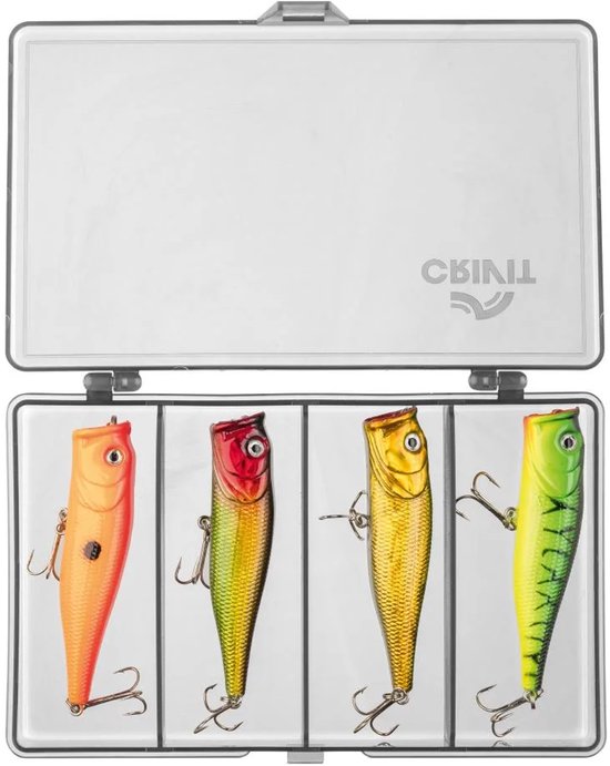Crivit Lokaas Poppers - 4-pack - vis lokaas set van Crivit