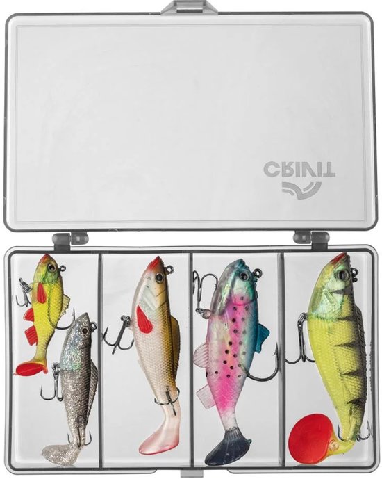 Crivit Lokaas Shad - Lookaas set - Rubbervisje - 5-pack van Crivit