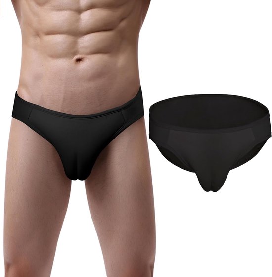 Crossdresser Slipje Katoen Sexy Gaff Tucking Ondergoed Transgender Slips Sissy Lingerie (zwart, XXL), zwart, XXL