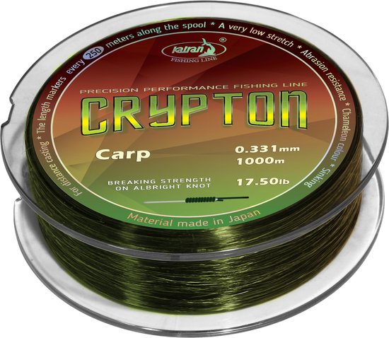 Crypton Carp 33/00 Onzichtbare Cameleon Lijn 1.000 meter Zinkende Vislijn Karperlijn Extra Strong