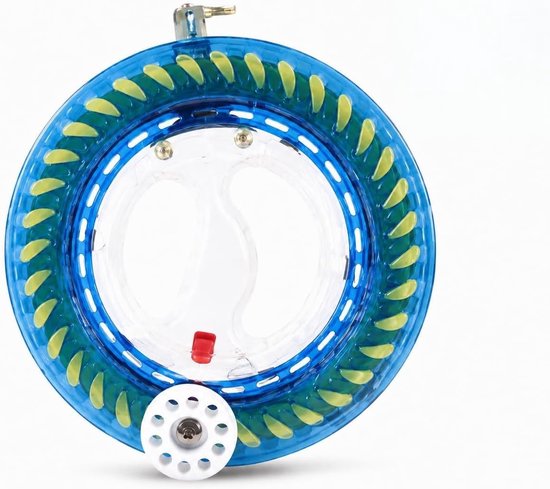 Crystal Reel Wiel Multifunctionele Zee Vissen Hand Vangst Handvat Kite Spool met 450 m Lijn
