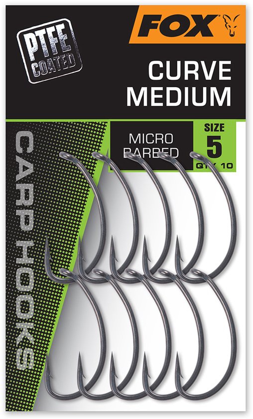 Curve Medium Fox | Karper Haken | Karperhaken | Karper | Karpervissen | Karper Vissen
