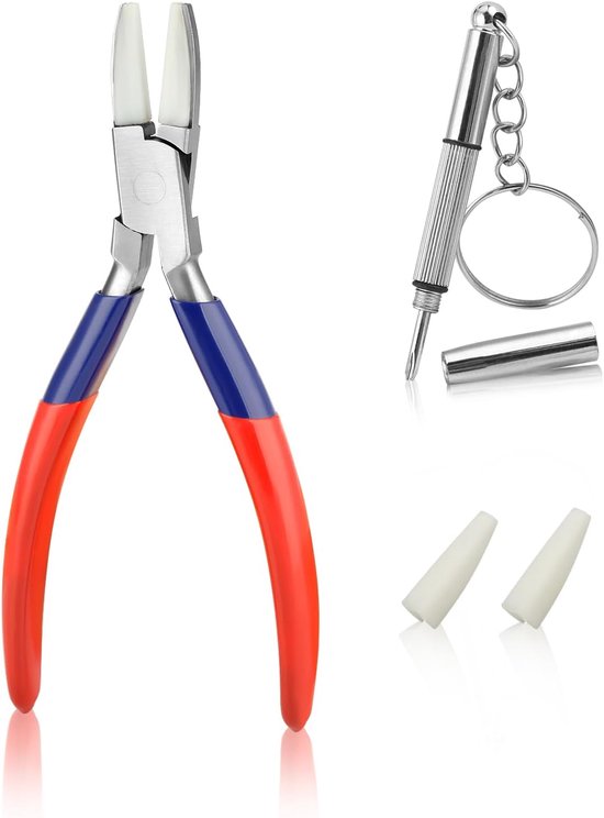 Customize Eyeglass Arms Frame Pliers Flat Nose Nylon Jaws Pliers Eyeglasses Repairing Pliers Eyeglasses Adjust Frame - ShopVlot