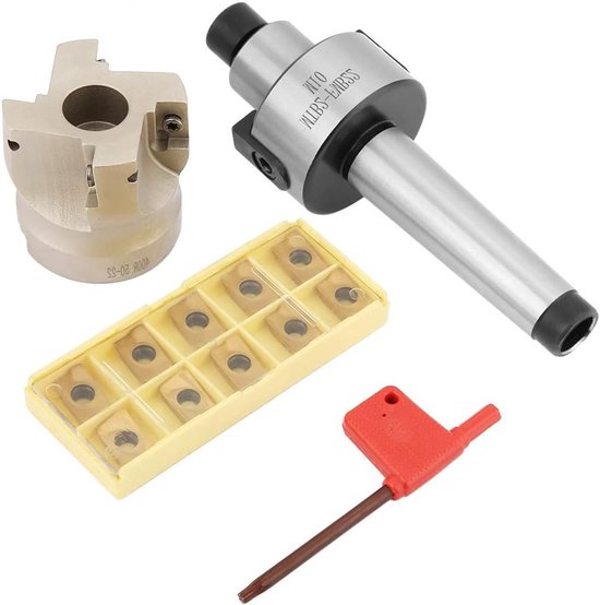 Cutter Set voor Hoofdmolen met Plat Houder, Verlenging en Hardmetaal Inserts voor CNC Machines
