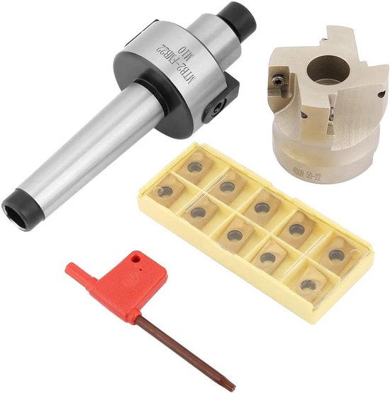 Cutter Set voor Hoofdmolen met Platte Houder, Verlenging en Hardmetalen Inserts voor CNC Machines