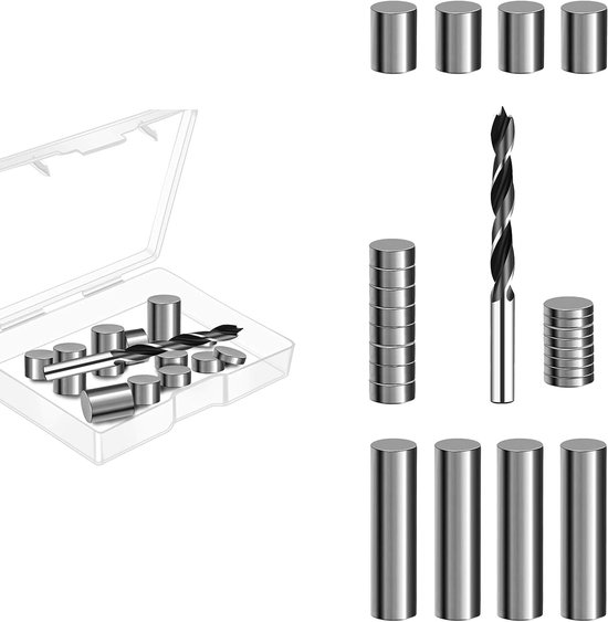 Cylindrical Steel Weights for Pinewood Derby Cars, 193g, 4 Gradable Sizes for Accurate Weight Optimization and Gear - ShopVlot