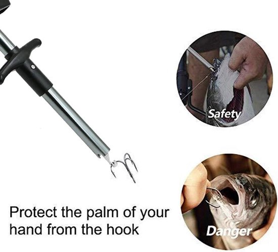 DaaSon Easy Fish Hook Remover New Fishing Tool Minimize The Injuries Tools Tackle Squeeze Extractor 6.6 inch - ShopVlot