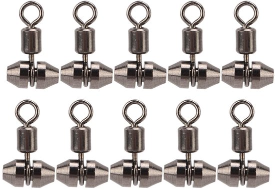 Dailygoods - 10 Stuks 3 Way Barrel Wartels voor Visgerei - Meerval Rig Connectors