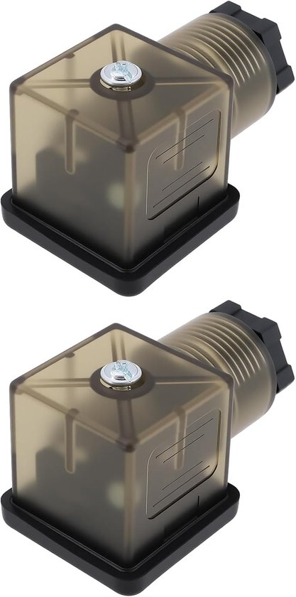 Dailygoods - 2 Stuks 3-Pin DC Magneetventiel Spoel LED-Connector