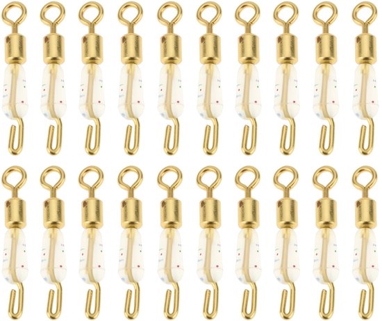 Dailygoods - 50 stuks Gouden Spot Snelle Schakel Wartels voor Voerbakken