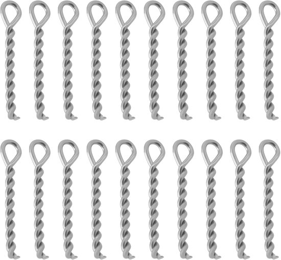 Dailygoods- Boilie Pins 60 Stuks - 8 Mm Roestvrij Staal - Geschikt voor 6-10 Mm Boilies - Duurzaam en Corrosiebestendig - Lichtgewicht en Compact - Spiraalontwerp voor Stevige Bevestiging - Aasnaalden