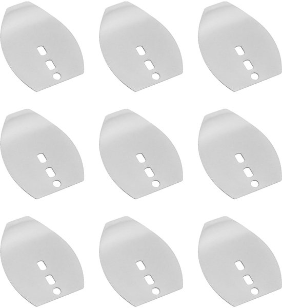 Dailygoods- Chatterbait Blades 50 Stuks - Roestvrij Staal - Grootte 20x15,8mm - Verbeterde Bewegingsprestaties - Voor Zoetwater/Zoutwater - Veelzijdige Visaccessoires - Spinnerbait van Dailygoods